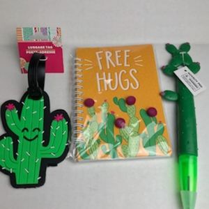 Cautus luggage tag Journal and pen set
